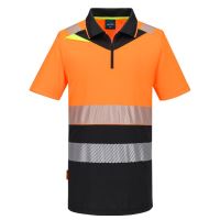 PORTWEST HI-VIS DX4 DX435 / Мъжка светлоотразителна поло тениска с къс ръкав PORTWEST HI-VIS DX4 DX435 / Мъжка светлоотразителна поло тениска с къс ръкав