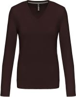 KARIBAN VINTAGE V-NECK K382 / Дамска тениска с дълъг ръкав