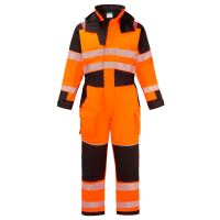 PORTWEST HI-VIS PW3 MODAFLAME FR516 / Светлоотразителен огнеупорен водоустойчив зимен гащеризон