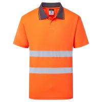 PORTWEST HI-VIS ESSENTIAL ES1 ES477 / Мъжка светлоотразителна дишаща поло тениска с къс ръкав PORTWEST HI-VIS ESSENTIAL ES1 ES477 / Мъжка светлоотразителна дишаща поло тениска с къс ръкав