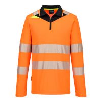 PORTWEST HI-VIS DX4 DX419 / Мъжка светлоотразителна поло тениска с дълъг ръкав PORTWEST HI-VIS DX4 DX419 / Мъжка светлоотразителна поло тениска с дълъг ръкав